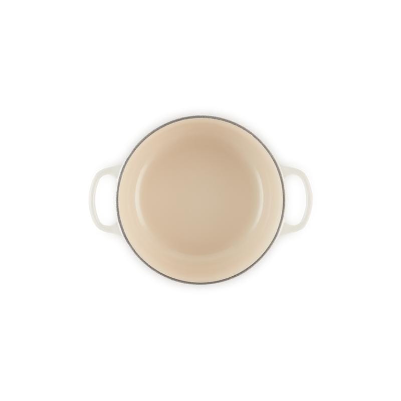 Le Creuset Cuptor microunde Vas Rotund Cuptor Le Creuset Signature 149950 | 20cm, Fonta Emailata, Meringue
