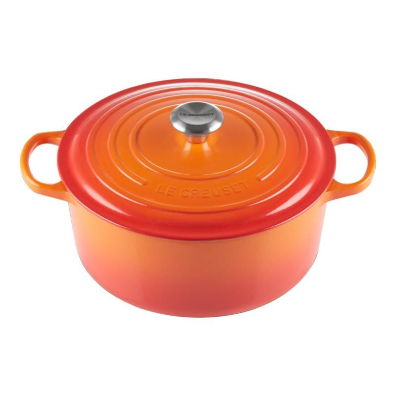 Le Creuset Cratită rotundă Le Creuset Signature 20 cm cu capac, fontă emailată, Oven Red