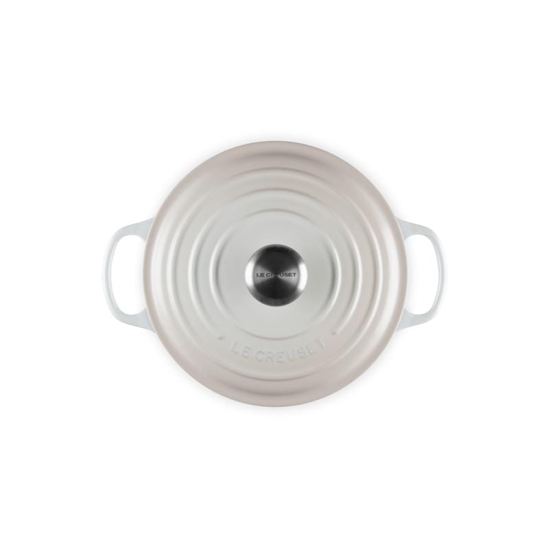 Le Creuset Set caserole termice Vas Rotund Fonta Le Creuset Signature 149946 | 24cm, Emailat, Meringue