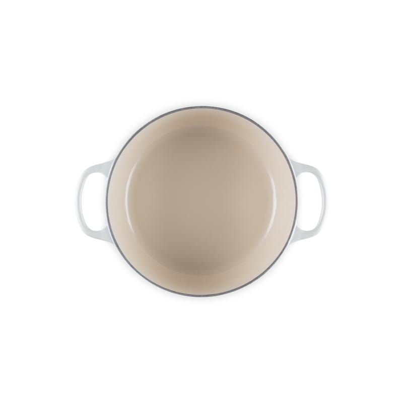 Le Creuset Set caserole termice Vas Rotund Fonta Le Creuset Signature 149946 | 24cm, Emailat, Meringue