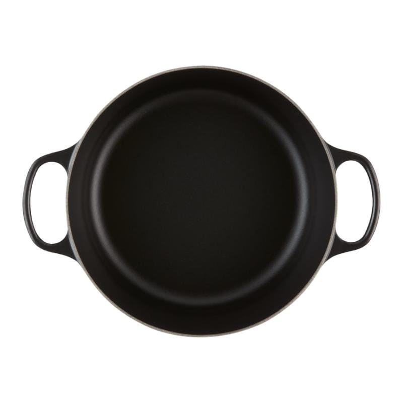 Le Creuset Cratita Cratita Le Creuset Signature 21177280000430 | 28cm, rotunda, negru