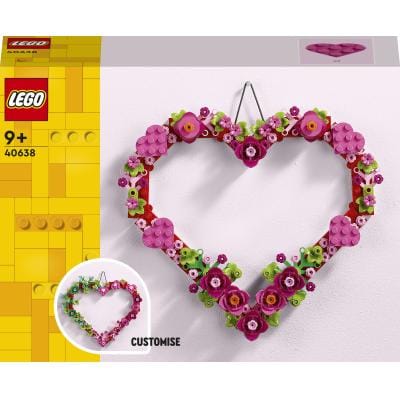 Lego Iluminat decorativ Set Decorativ LEGO 40638 | Inima Decorativa, Ornament Romantic, Expunere Raft