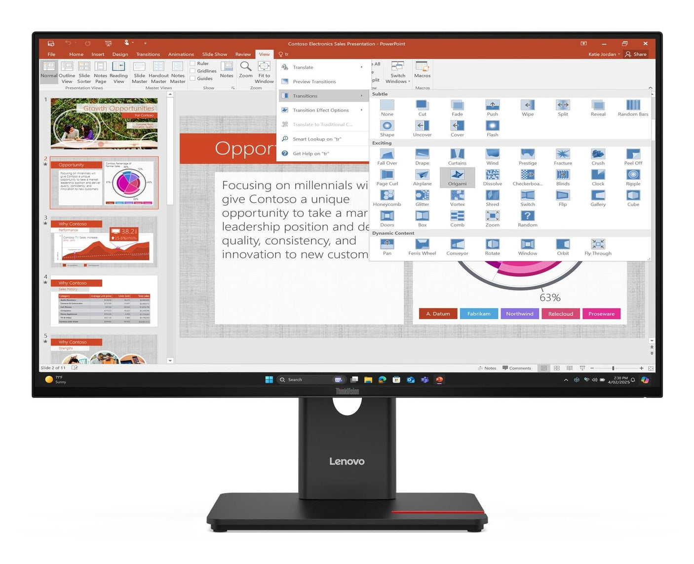 Lenovo Monitor LCD 27" Lenovo 64A5MAT6EU T27-40 Garantie 36 luni, Timbru Verde inclus 7 RON