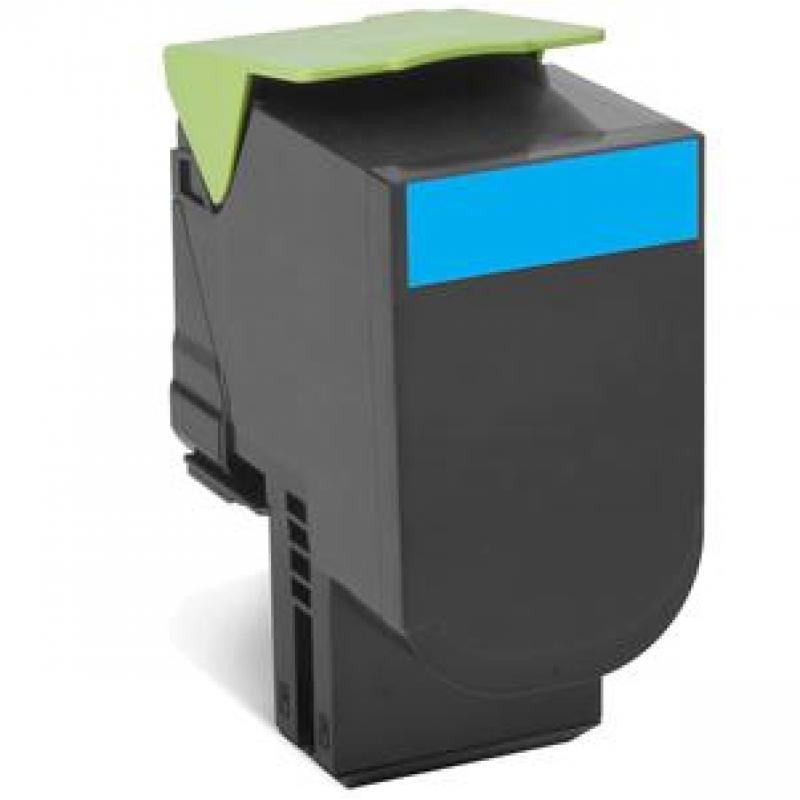 Lexmark Toner Toner Lexmark 802HCE | Cyan, Capacitate Mare, Original