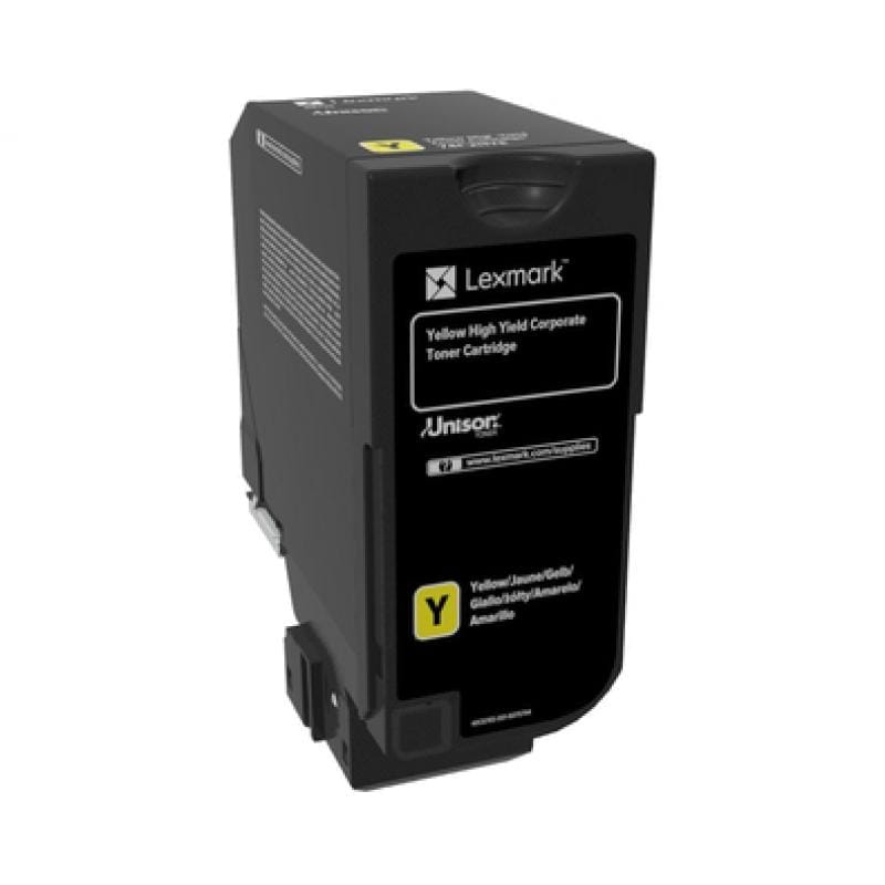 Lexmark Toner Toner Lexmark 74C2HYE | Galben, High Yield, Original