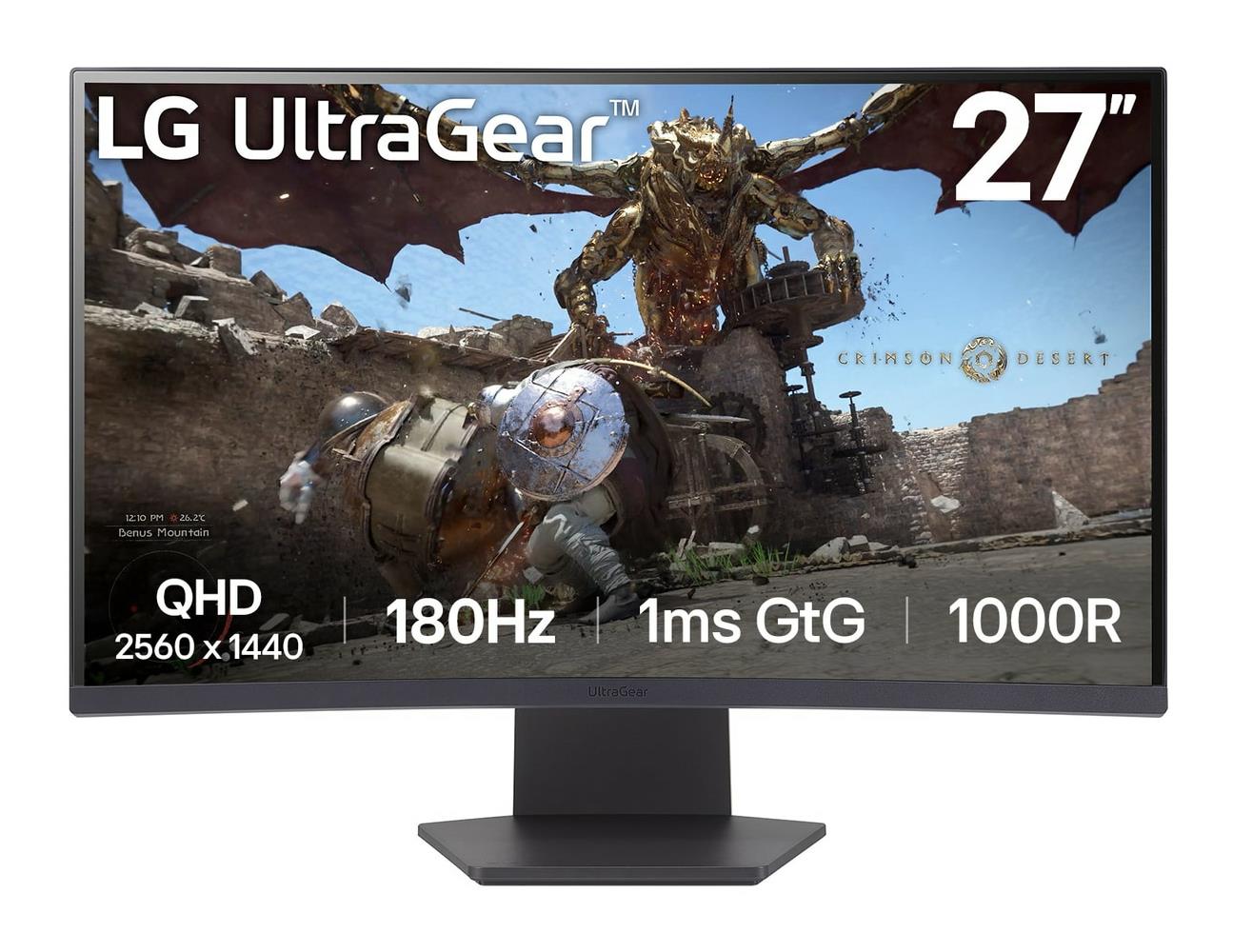 LG Monitor LCD 27" LG 27GS60QC-B VA, Garanție 36 luni, Timbru verde: 7.00 RON