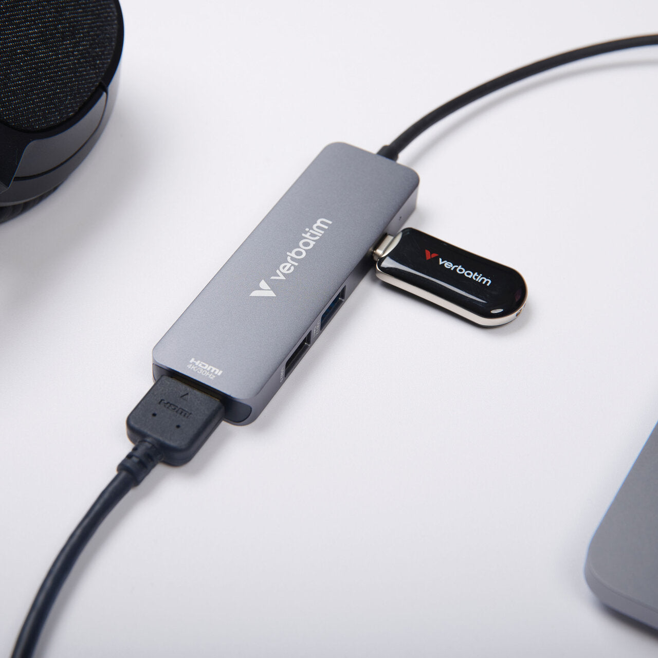 Hub USB-C Verbatim 32155 | 4 Porturi, 4K UHD, 100W PD