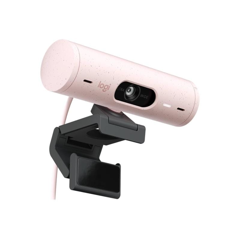 Logitech Camera web Camera Web Logitech BRIO 500 960-001421 | Full HD, Microfoane Integrate, Roz