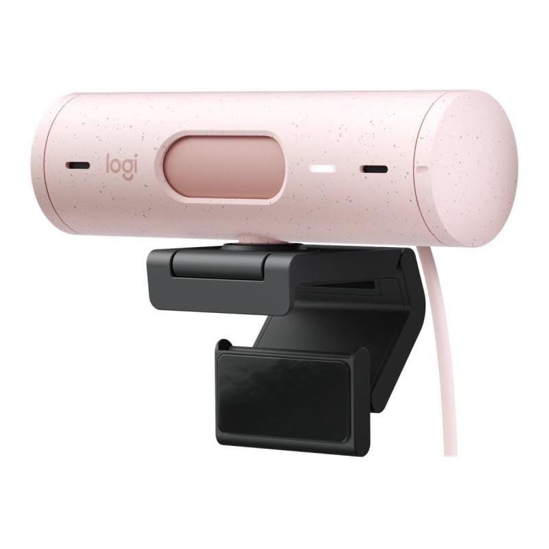 Logitech Camera web Camera Web Logitech BRIO 500 960-001421 | Full HD, Microfoane Integrate, Roz