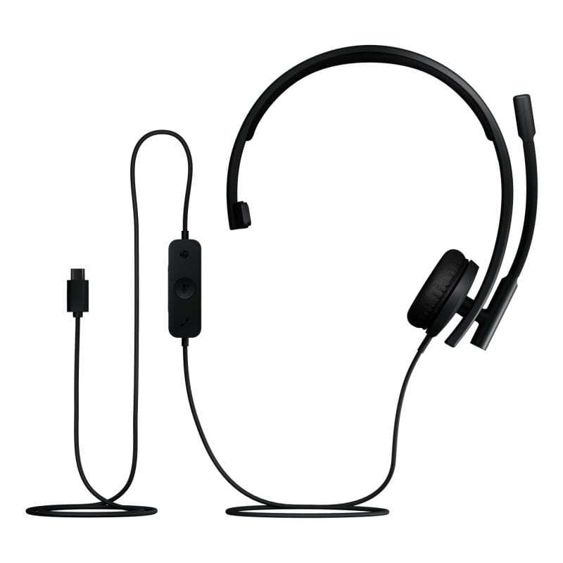 Logitech Căști profesionale Logitech H570e Teams Mono cu microfon cu anulare zgomot, USB-C, model 981-001427