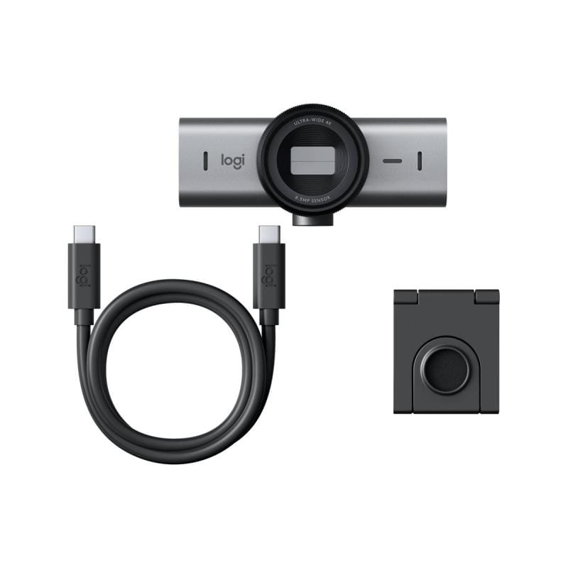 Logitech Camera web Camera Web Logitech MX Brio 705 Business 960-001530 | 4K, Autoincadrare, Reducere Zgomot, Gri