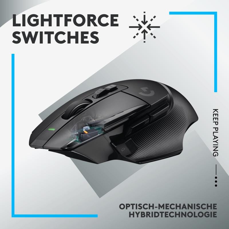 Logitech Mouse Mouse Gaming Logitech G502 X LIGHTSPEED 910-006180 | Wireless, Negru