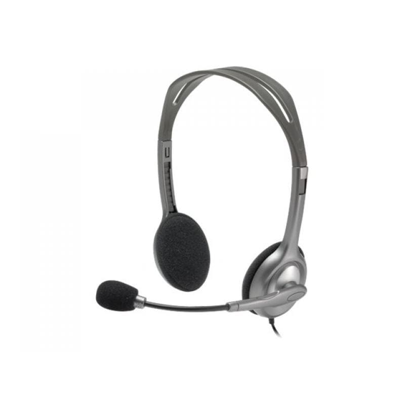 Logitech Căști Logitech H110 cu microfon, jack 3,5 mm, pentru PC și laptop (981-000271)