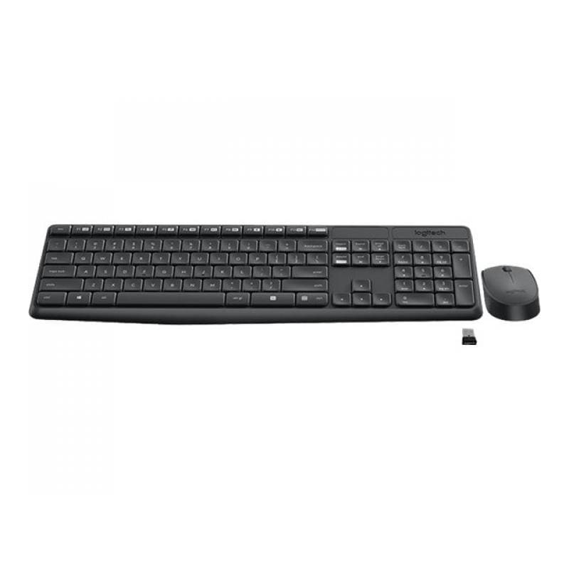 Logitech Mouse Set Tastatura si Mouse Logitech MK235 920-007931 | Wireless, Layout US, Receptor USB, Negru