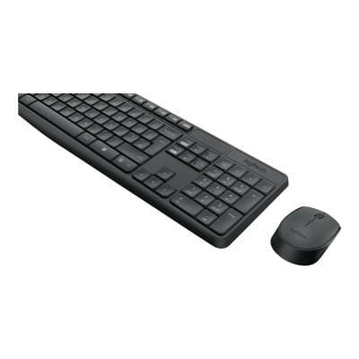Logitech Mouse Set Tastatura si Mouse Logitech MK235 920-007931 | Wireless, Layout US, Receptor USB, Negru