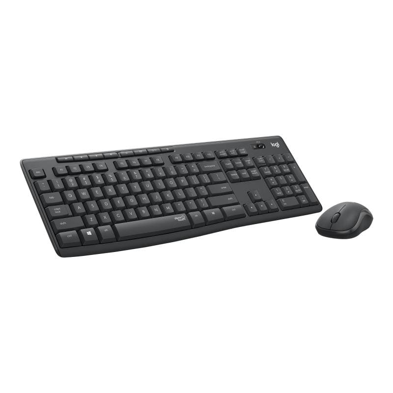 Logitech Set conectori Set Tastatura si Mouse Wireless Logitech MK295 920-009800 | Silent, Layout US, Negru