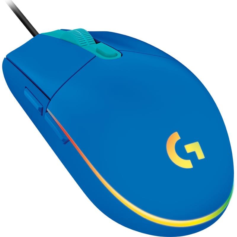 Logitech Mouse Mouse Gaming Logitech G102 LIGHTSYNC 910-005801 | 8000 DPI, 6 Butoane, RGB, Albastru