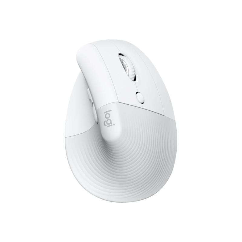Logitech Mouse ergonomic vertical Logitech Lift for Mac, alb, Bluetooth, 910-006477 (910006477)