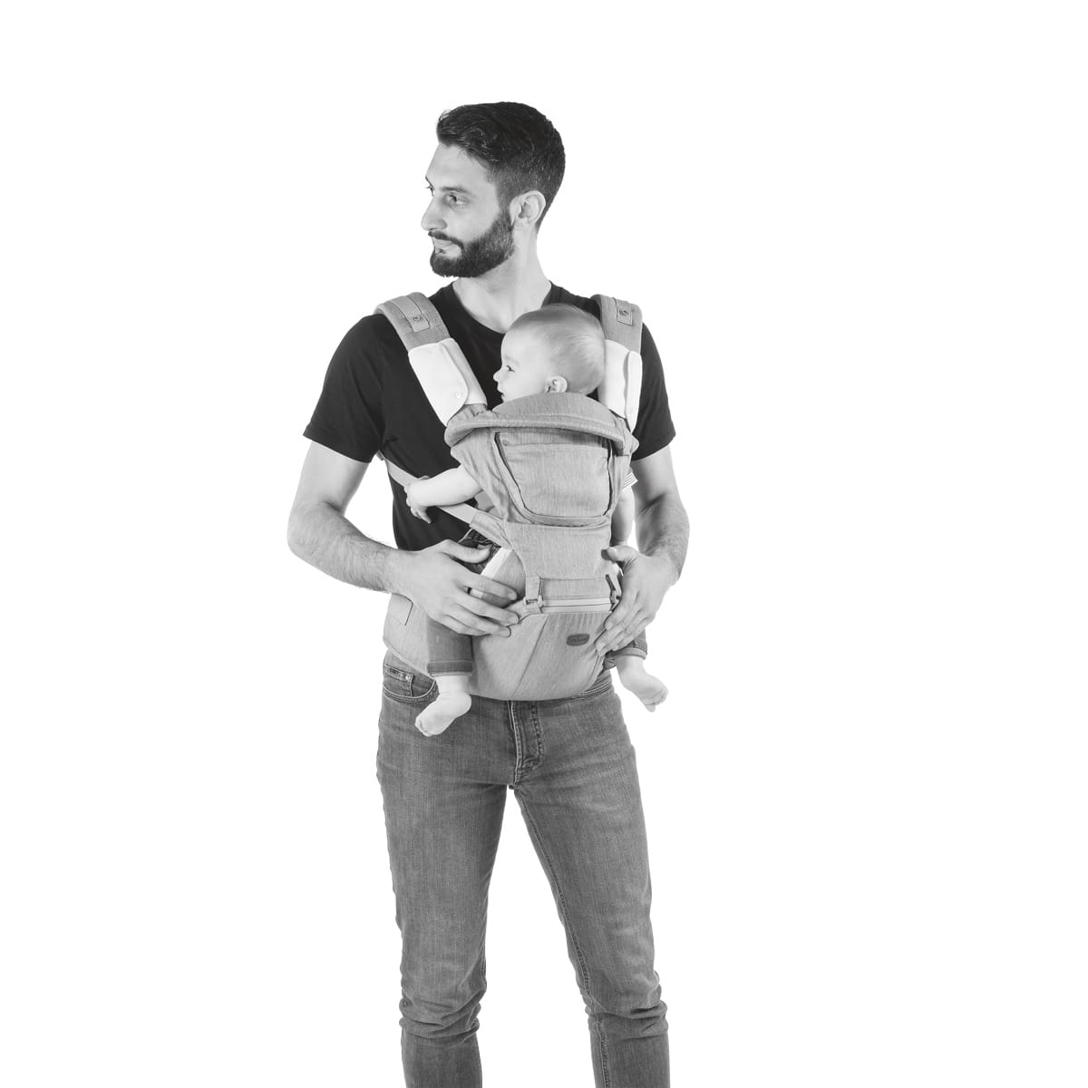 Chicco Puericultură Marsupiu Ergonomic Chicco Hip Seat 79147-8 | 0 Luni+, Suport Sold, Hazelwood