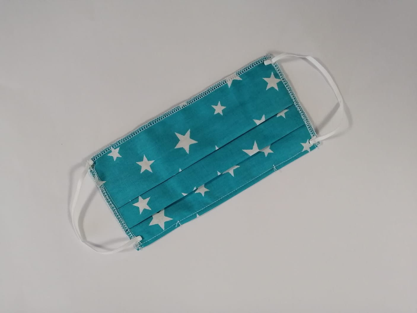 Chicco Îngrijire bebe Masca Textila Chicco KFM002_NISSA | Reutilizabila, 2 Straturi, Turquoise cu Stelute
