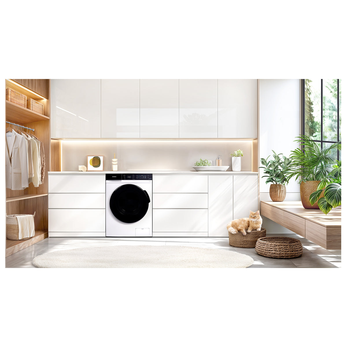 Masina Spalat Rufe Samus WSDKI5-10144 |Clasa A, 10kg, 1400RPM, Inverter, Alb