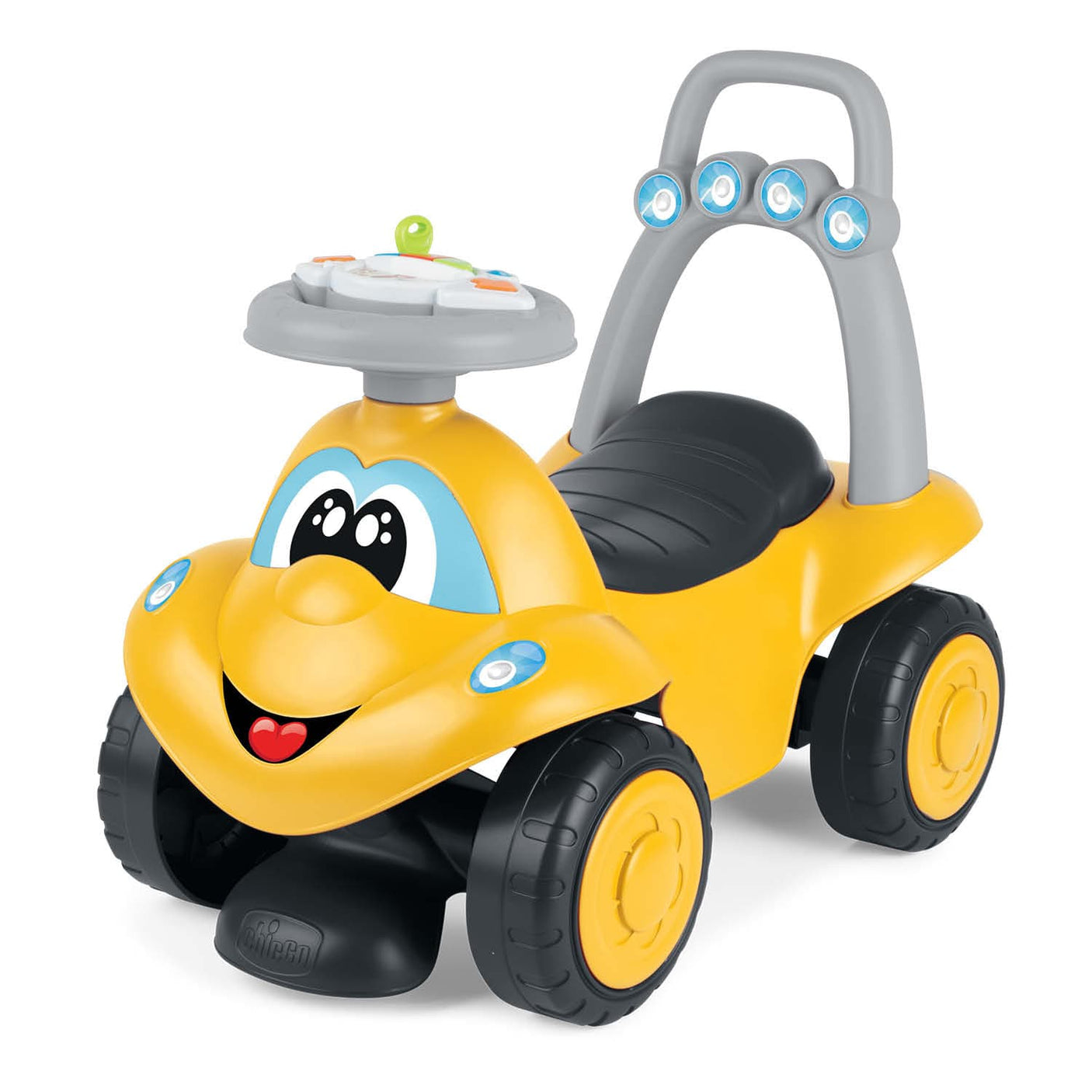 Chicco Jucării Masinuta Copii Chicco Billy Walk And Ride 07347000000 | 2 in 1, Galben, 12-36 luni