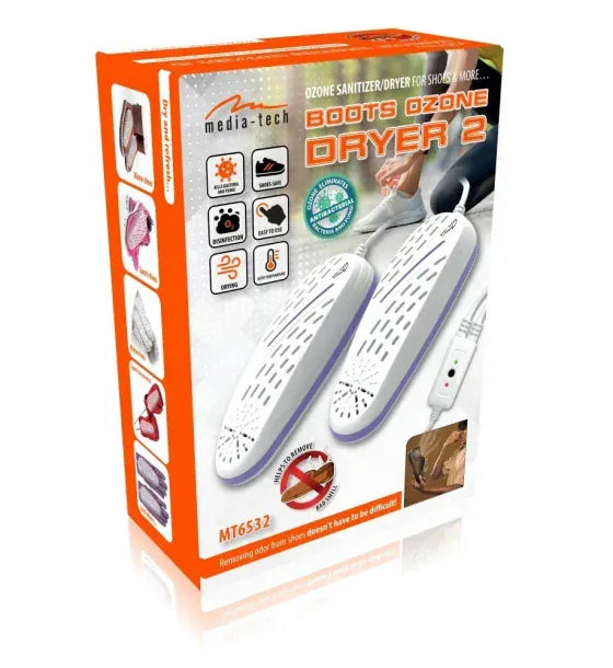 Media-Tech BOOTS OZONE DRYER 2 - Ozone sterilizer dryer for boots gloves helmets etc Advanced removing bacterias and fungus causing bad smell and sicknesses
