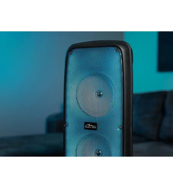 Media-Tech Boxa Portabila wireless Media-Tech FLAMEZILLA MT3178 Radio FM MP3 Player Karaoke20W RMS iluminare RGB Negru