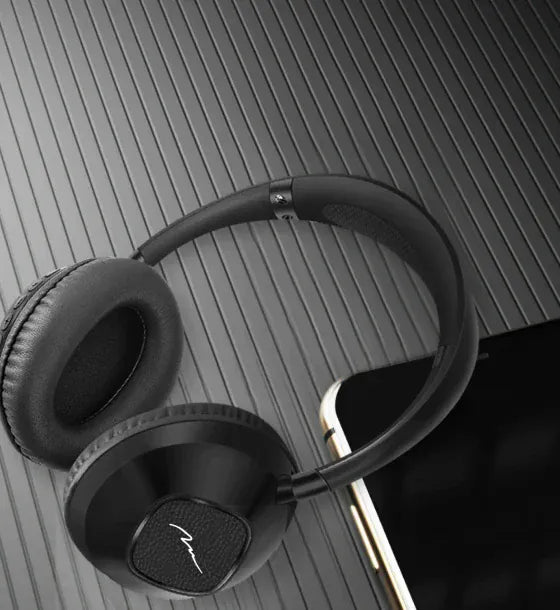 Media-Tech Casti Bluetooth cu Microfon Media-Tech SONIQUE BT MT3610 Stereo Control Volum Radio FM MP3 player Negru