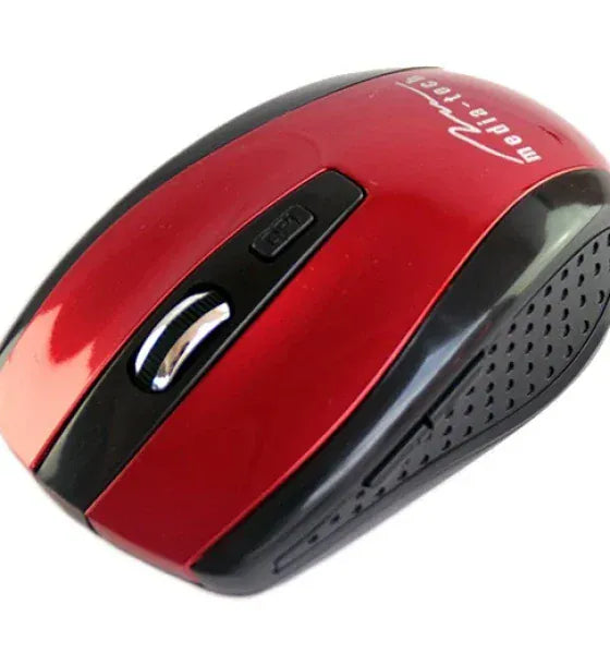 Media-Tech Mouse optic Media-Tech Wireless 24 GHz Rezolutie 1200 CPI 5 butoane Rosu/Negru