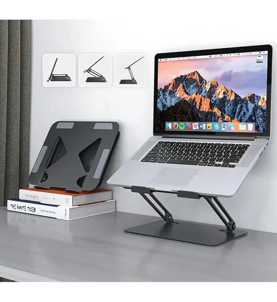Media-Tech Suport reglabil ergonomic pentru laptop 10-17 inchi Media-Tech MT2661 Negru
