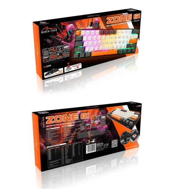Media-Tech Tastatura Gaming Mecanica Media-Tech ZONE 61 MT1258 61 Taste Iluminata