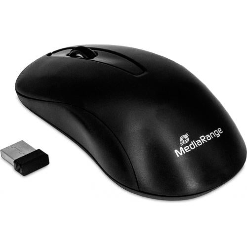 MediaRange 3-button wireless optical mouse, black