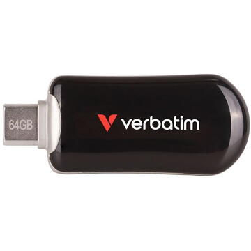 USB Flash Drive Verbatim, Plectra, 64GB, USB-C, BKUSB 3.2 Gen 1