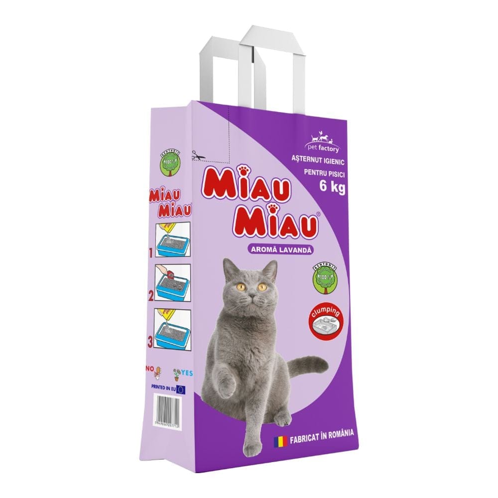 Miau Miau Asternut igienic pisici Așternut Igienic Miau Miau MF.05754 | 6kg, Roșu