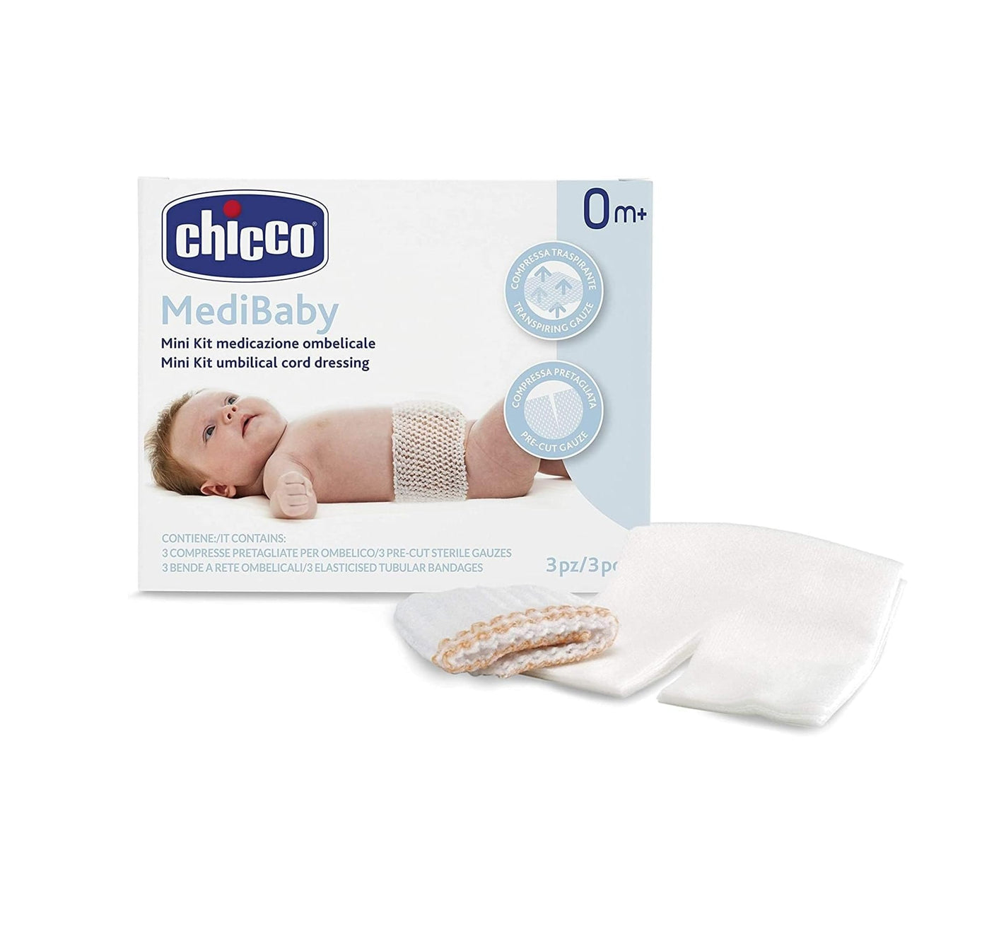 Chicco Îngrijire bebe Minikit Ombilical Chicco Medibaby 1017700-7 | 0 Luni+