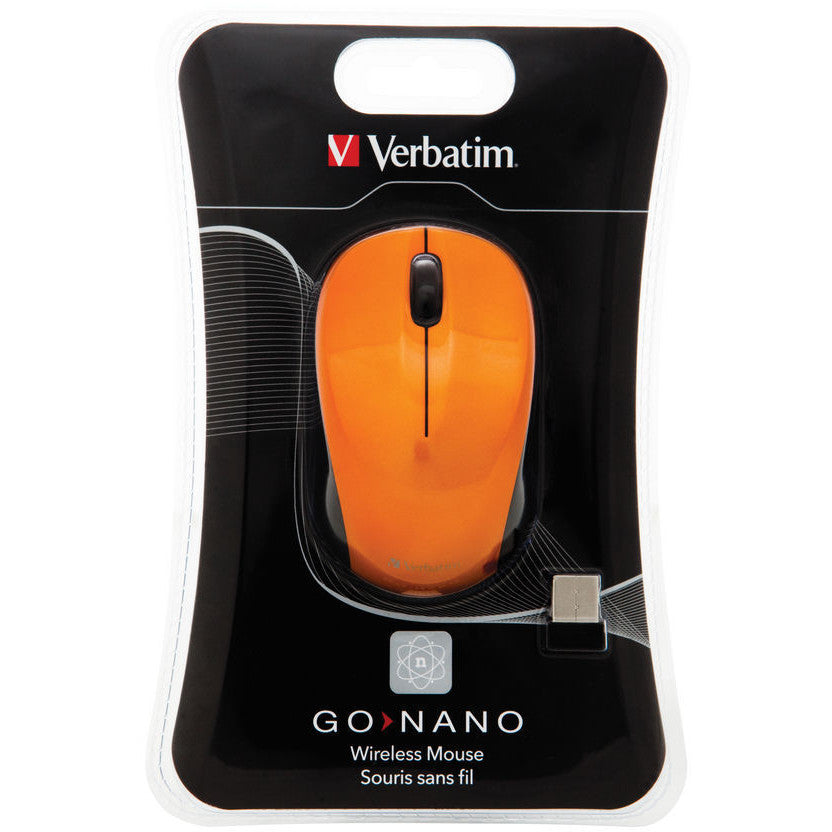 Verbatim Wireless Laser GO Nano Mouse Orange
