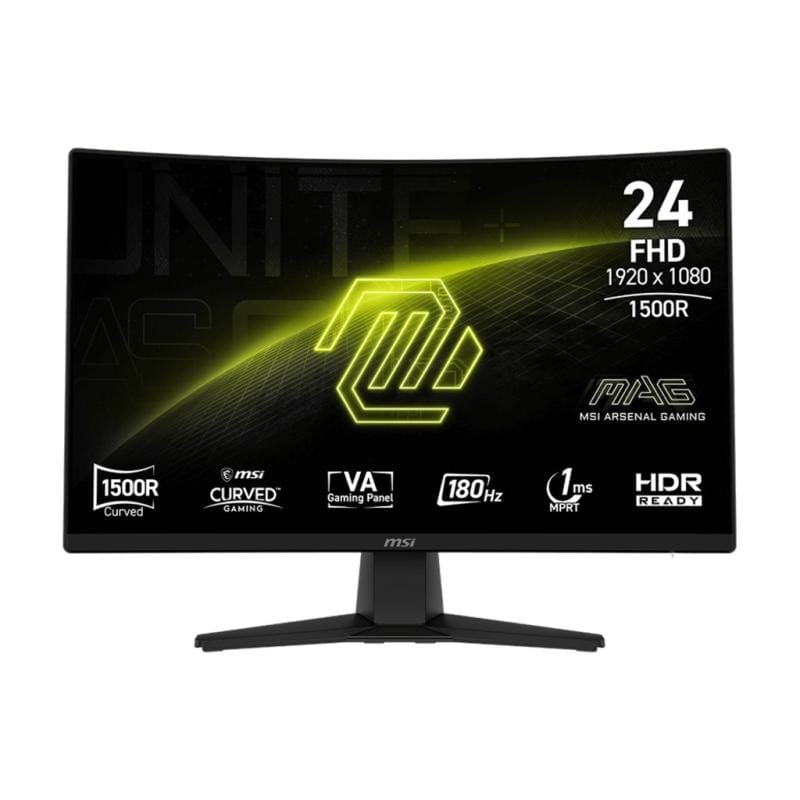 MSI Monitor gaming Monitor Gaming MSI MAG 242C 167727 | 23.6", Curbat, Full HD, VA, 144Hz, 1ms