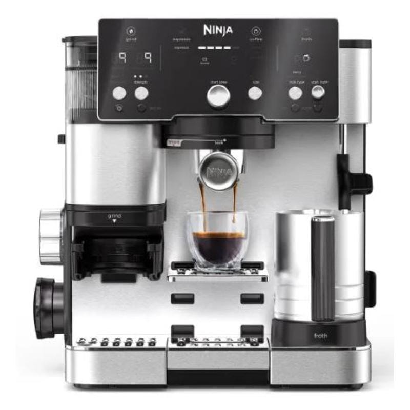 Ninja Espressor manual Espressor Ninja Luxe Essential ES501EU | Argintiu-Negru, Compact, Utilizare Zilnica