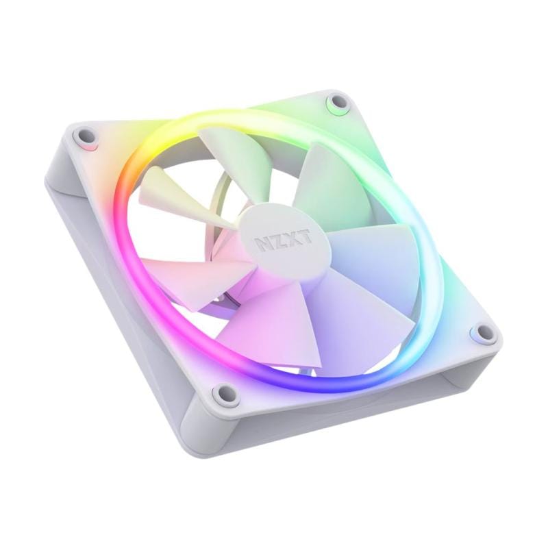 Nzxt Ventilator Ventilator NZXT F120 RGB RF-R12TF-W1 | 120mm, Iluminare RGB, Alb, Pachet 3 Bucati