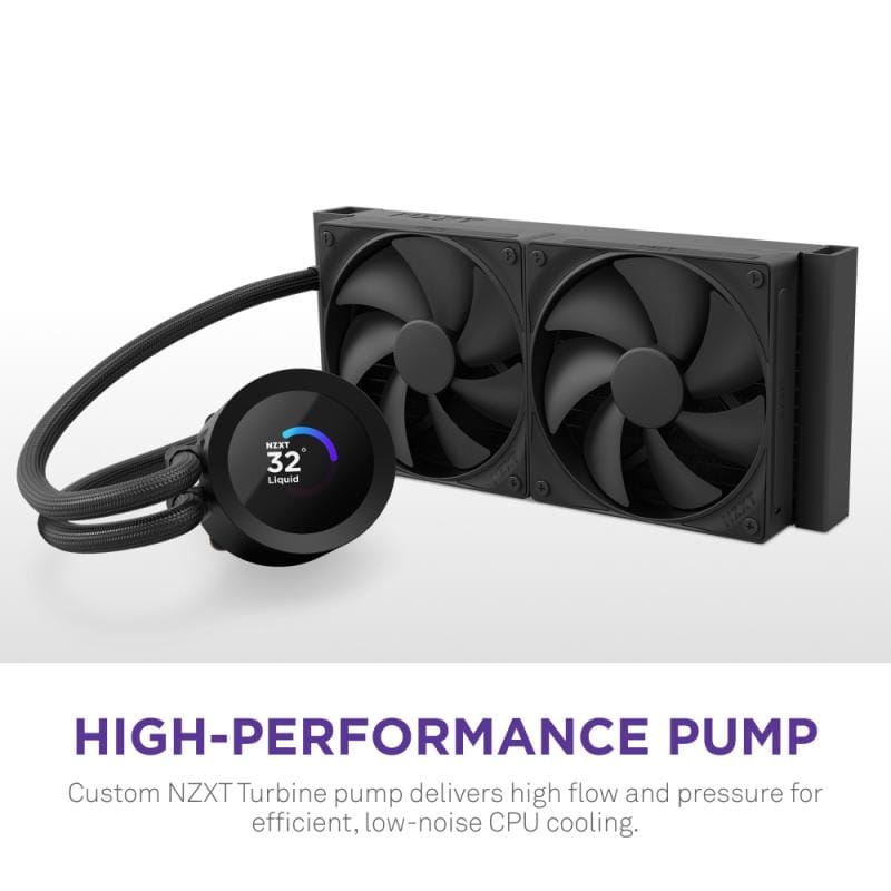 Nzxt AIO Cooler procesor NZXT Kraken Plus 280 AIO RL-KN280-B2 | 280mm, Lichid, Negru
