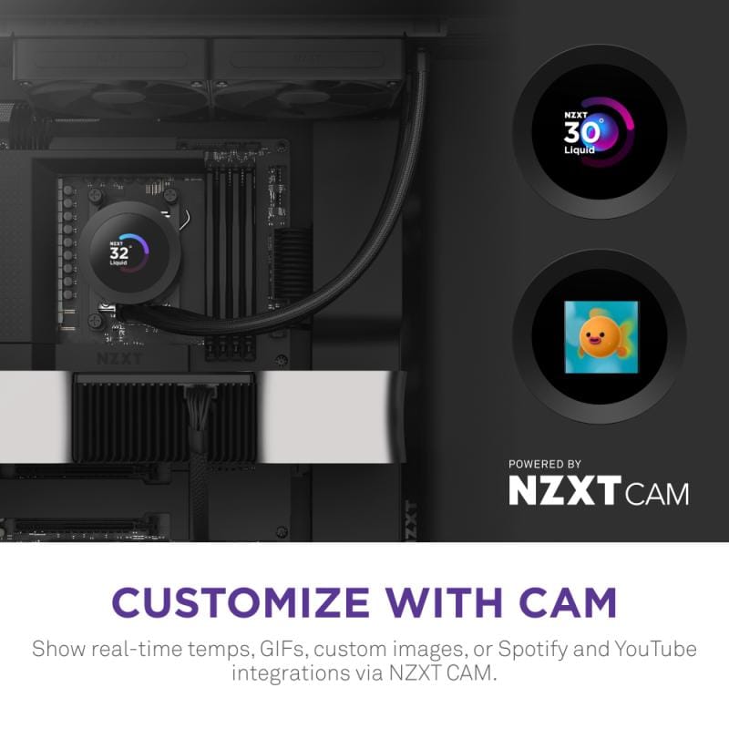 Nzxt AIO Cooler procesor NZXT Kraken Plus 280 AIO RL-KN280-B2 | 280mm, Lichid, Negru