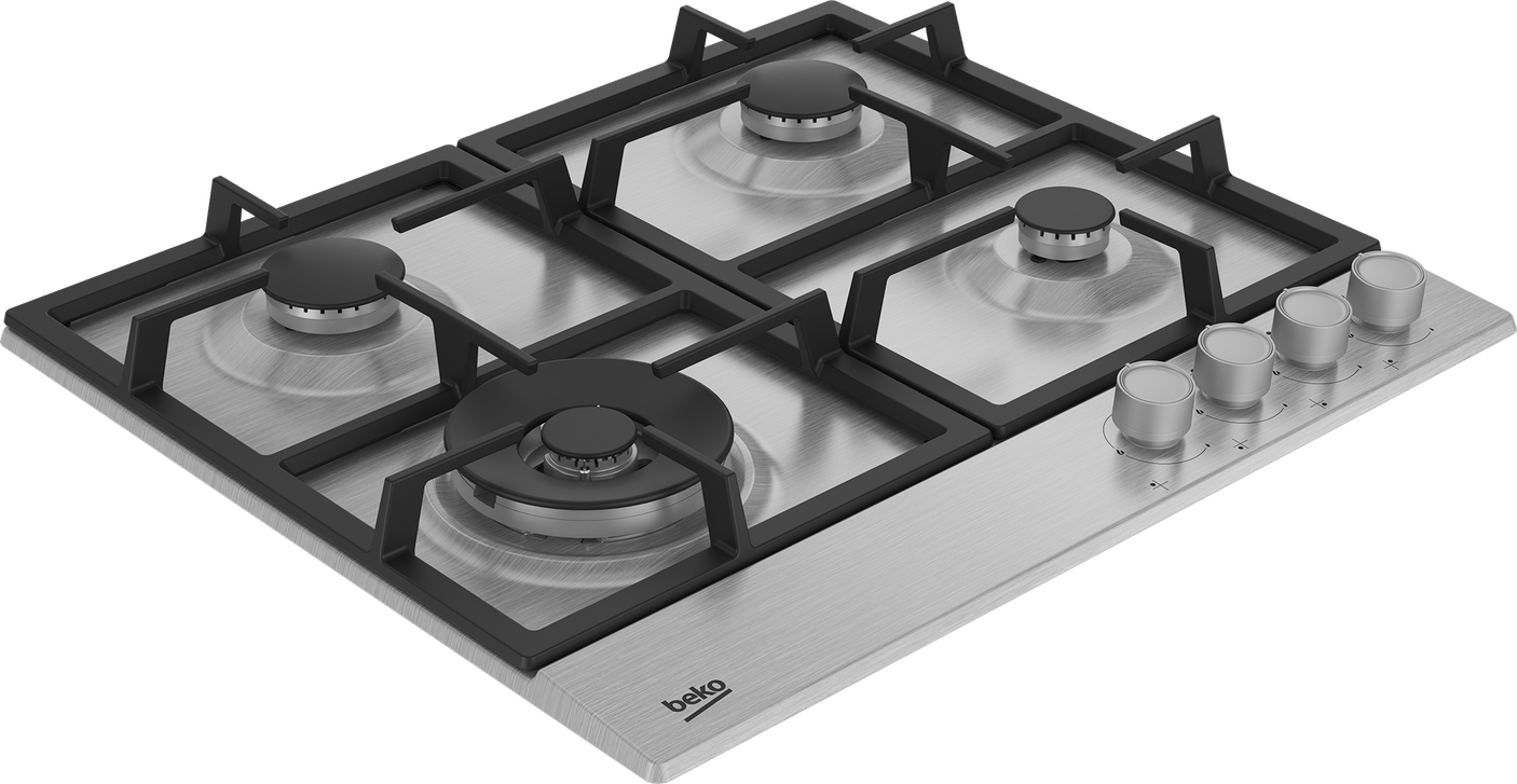 Beko Plita incorporabila Plita Incorporabila Beko HIAW64225SX | 60cm, 4 Arzatoare, Wok, Inox, 58x51x4.6cm