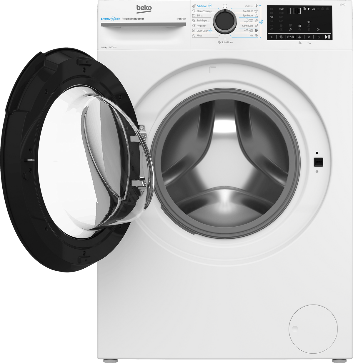 Beko Masina de spalat rufe Masina de spalat rufe Beko BM3WFST411415W | 11kg, 1400 RPM, 15 programe, Clasa A, Alb, 63x60x84.5cm