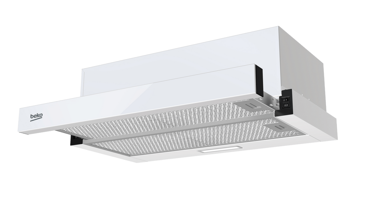 Beko Hota telescopica Hota Telescopica Beko HNT63322WH | 60cm, 320m3/h, Clasa B, Alb