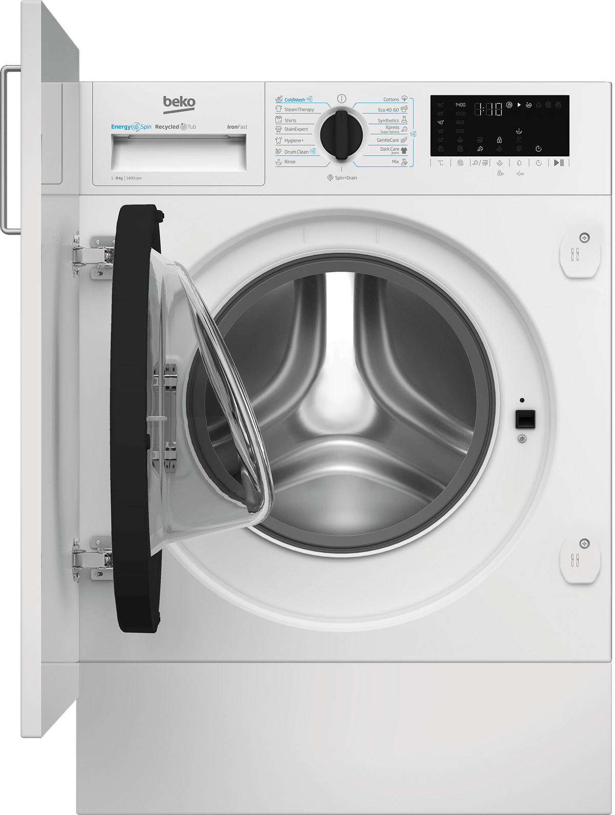 Beko Masina de spalat rufe Masina de spalat rufe Beko B3WBT681415W | 8kg, 1400RPM, Clasa A, Incorporabila, 60x55x82cm