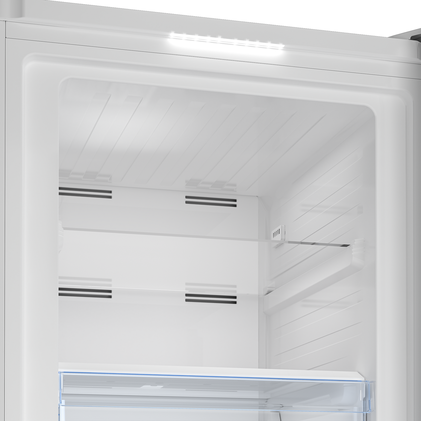 Congelator vertical Beko RFNE448E41XB, NoFrost, Electronic Display, 448 L, clasa energetica E, congelare rapida, 8 comp