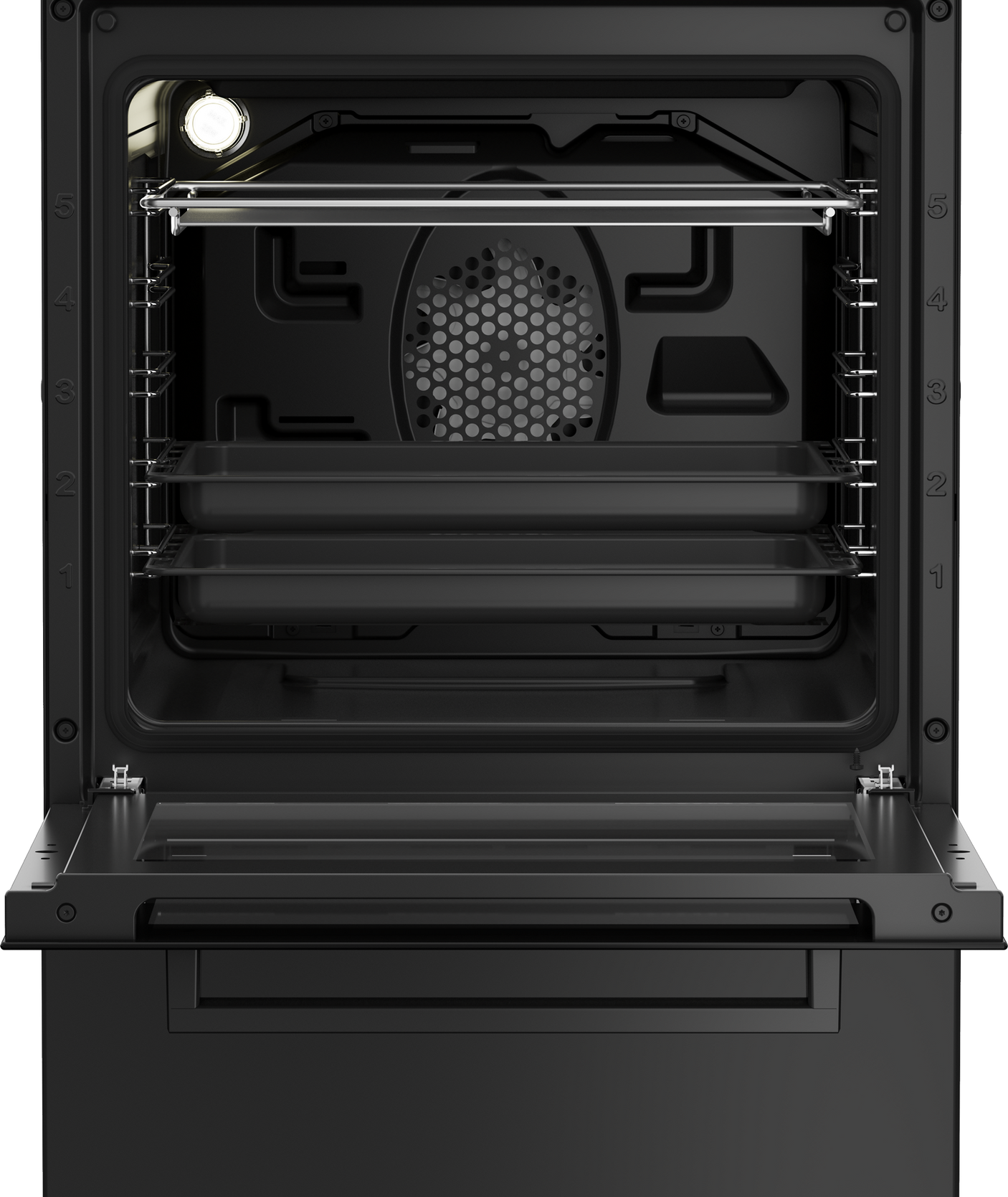 Aragaz Beko FSM52330DAON, 4 arzatoare, aprindere electrica, cuptor electric multifunctional, 8 functii de gatire, grill