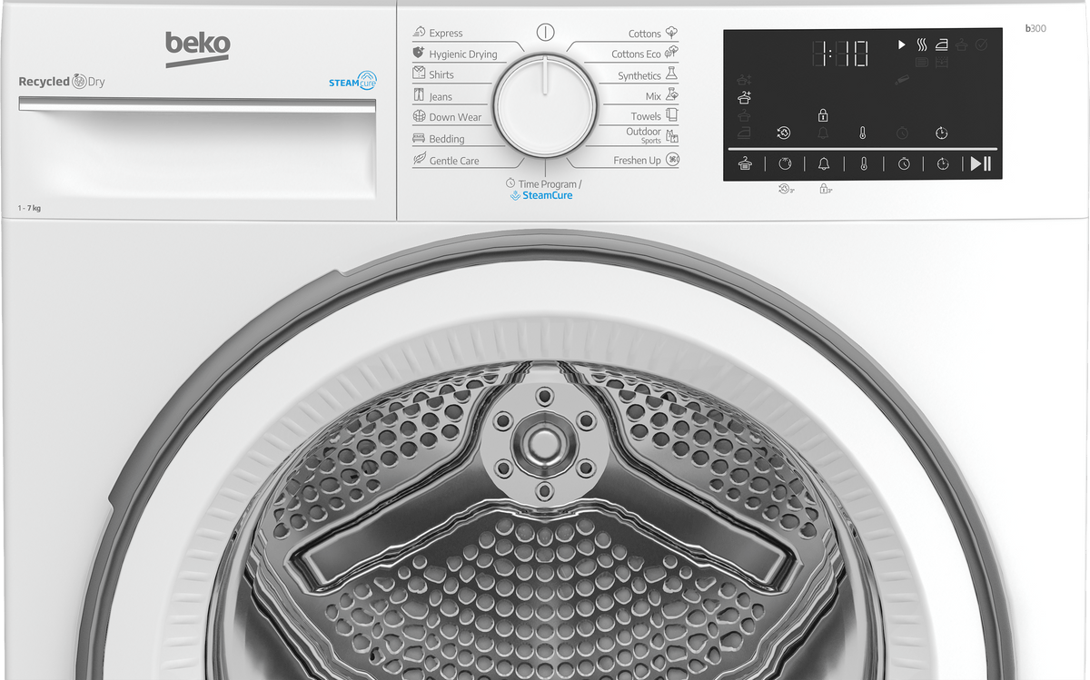 Beko Uscator Uscator Beko B3T67230 | 7kg, Pompa Caldura, Clasa E, 15 Programe