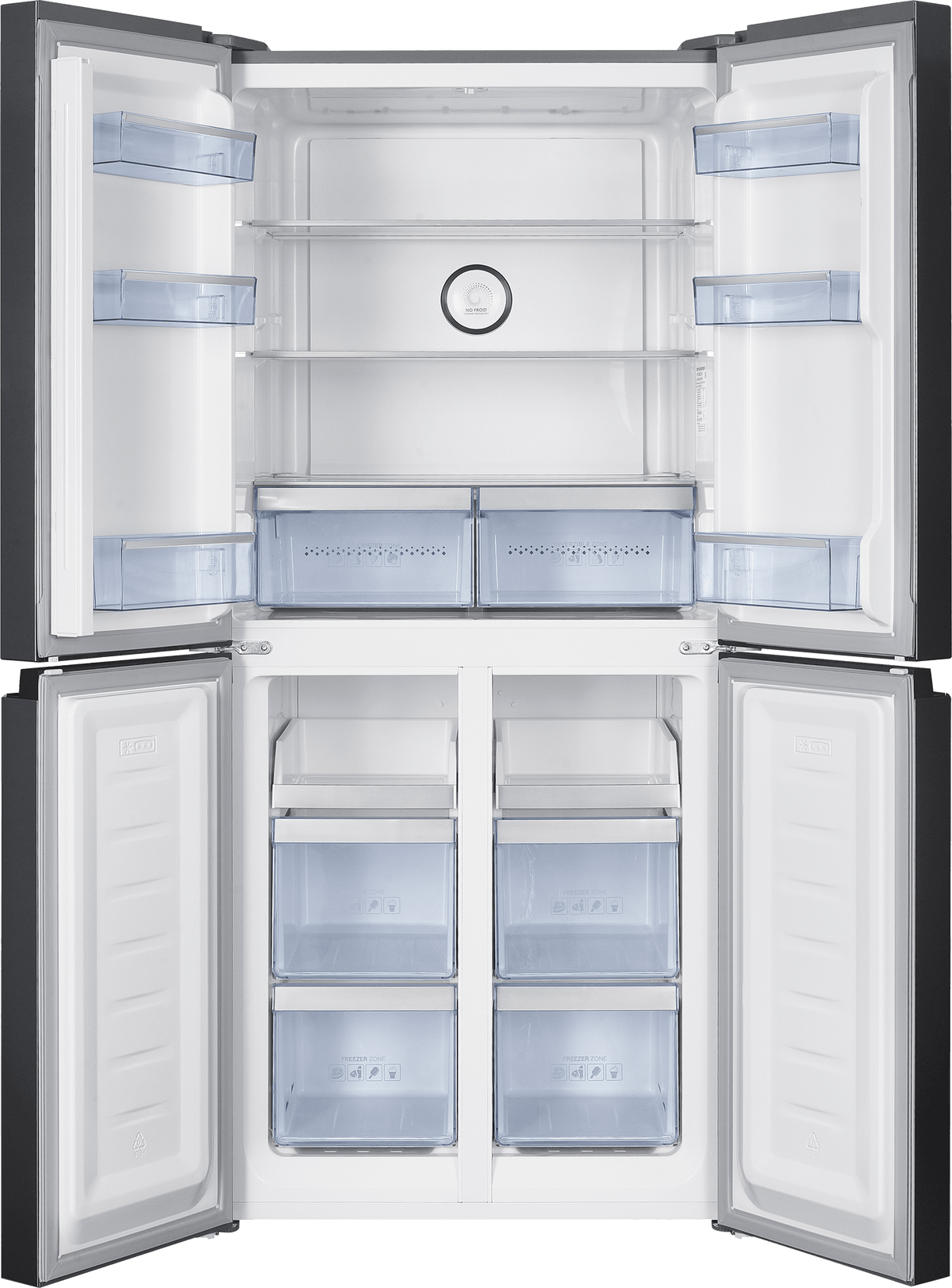 Beko Side by side Side by Side Beko GNO46623XPN | 466L, NeoFrost, 4 Usi, Clasa D, Harvest Fresh, 79x73x180cm